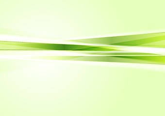 Image showing Green concept tech stripes background