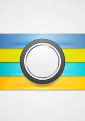 Image showing Corporate futuristic abstract background. Stripes and circle