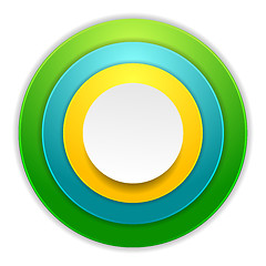 Image showing Bright colorful circles corporate background