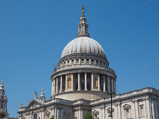 Image showing St Paul Cathedral in London