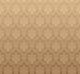 Image showing Damask seamless vector pattern