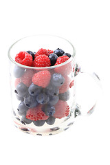 Image showing blueberries ad raspberries