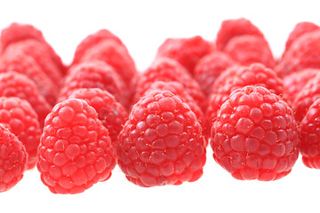 Image showing raspberries isolated