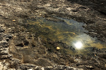 Image showing Beach with rocks and clean water