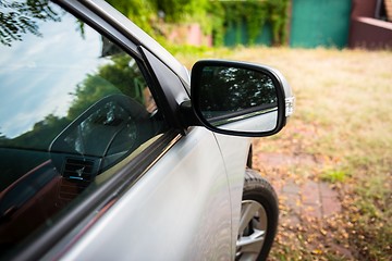 Image showing Red triangle of a car