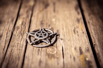 Image showing Pentagram closeup photo