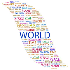 Image showing WORLD.