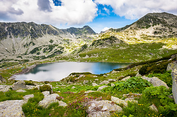 Image showing Mountain lake Bucura, in Retezat, Romania, Europe