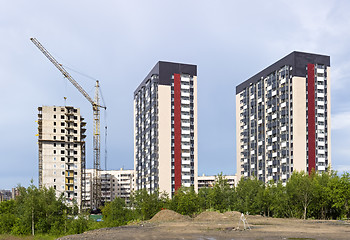 Image showing New district in city is under construction