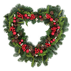 Image showing Romantic Christmas Wreath