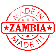 Image showing Made in Zambia red seal