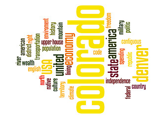 Image showing Colorado word cloud