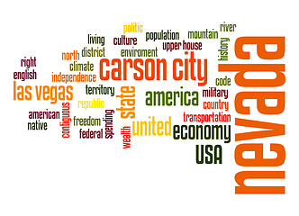 Image showing Nevada word cloud