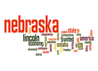 Image showing Nebraska word cloud