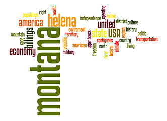 Image showing Montana word cloud