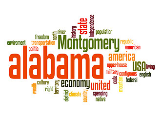 Image showing Alabama word cloud