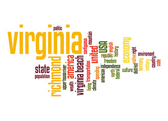 Image showing Virginia word cloud