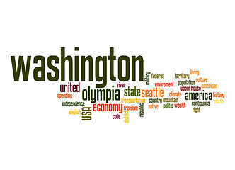 Image showing Washington word cloud