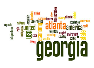 Image showing Georgia word cloud