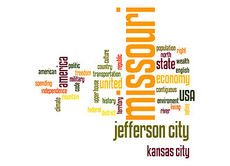 Image showing Missouri word cloud