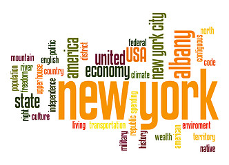 Image showing New York word cloud