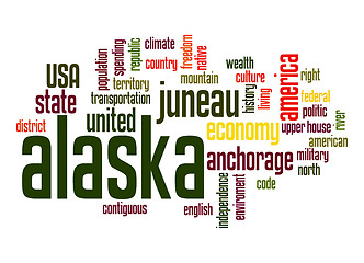 Image showing Alaska word cloud