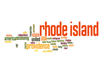 Image showing Rhode Island word cloud