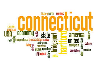 Image showing Connecticut word cloud