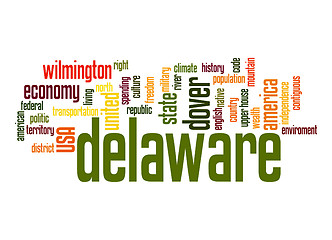 Image showing Delaware word cloud