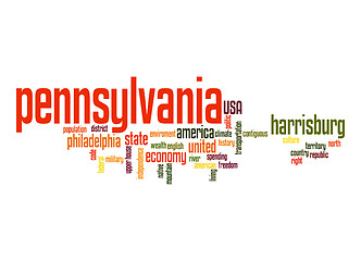 Image showing Pennsylvania word cloud