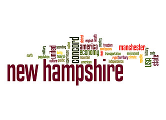 Image showing New Hampshire word cloud