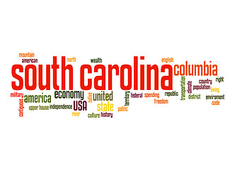 Image showing South Carolina word cloud