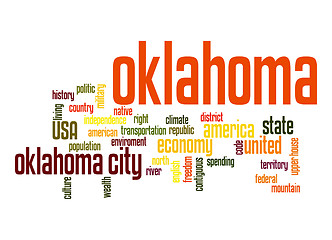 Image showing Oklahoma word cloud