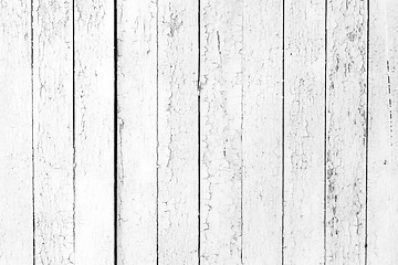 Image showing Vintage  White  Wood Wall