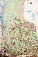 Image showing Grunge Colored  Old Concrete Texture Wall