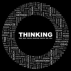 Image showing THINKING