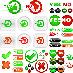 Image showing Yes and No