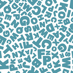 Image showing Letters. Seamless pattern.