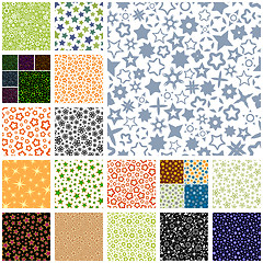 Image showing Stars. Seamless pattern.