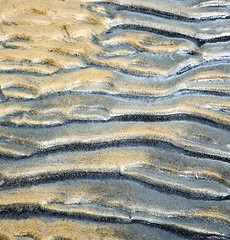 Image showing   tao bay abstract of a  wet sand and the beach in  south china 