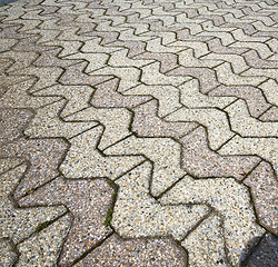 Image showing brick in  jerago  street lombardy italy  varese  