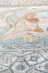 Image showing roof mosaic in the  city morocco africa and history travel