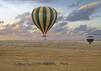 Image showing Balloon safari