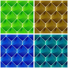 Image showing Crystals. Seamless pattern.