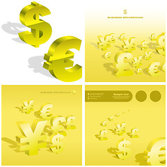 Image showing Dollar and euro icon.