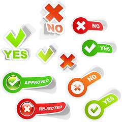 Image showing Yes and No