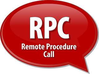 Image showing RPC acronym definition speech bubble illustration