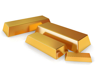 Image showing gold bars