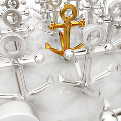 Image showing leadership concept with anchors