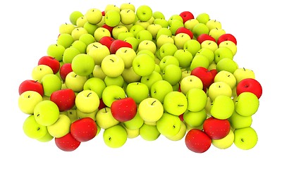 Image showing apples isolated on white